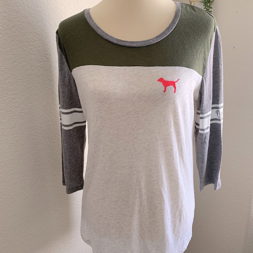 Womens PINK Victoria’s Secret 3/4 sleeve top